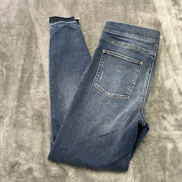 SPANX Jeans Women’s Medium Blue Ankle Skinny Pull On Jegging Stretch Denim Pants - Picture 6 of 12